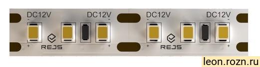 TR20.0002.00.168 SHINE Лента 2835, 600 LED теплый белый, 60W, IP20, 10mm, Катушка 5m, 12V (2 провода)