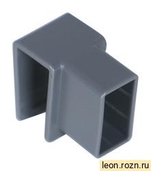 TH03.0842.05.007 SLIM BOX Соединитель прямоугольных релингов пластмассовый графит